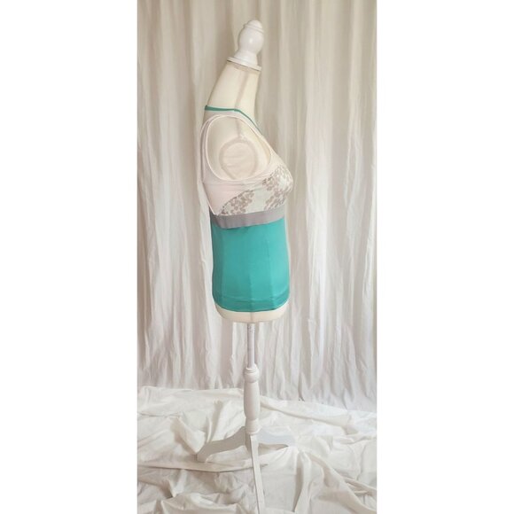 Women Adidas Stella McCartney Sz 0 White Tennis Tank Top Preppy Cutout Althletic - Picture 4 of 13